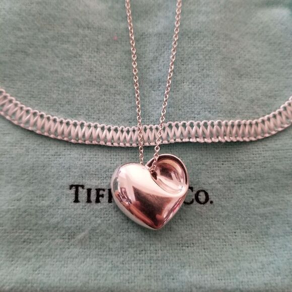 Tiffany & Co. Puff Heart Necklace - Picture 1 of 7